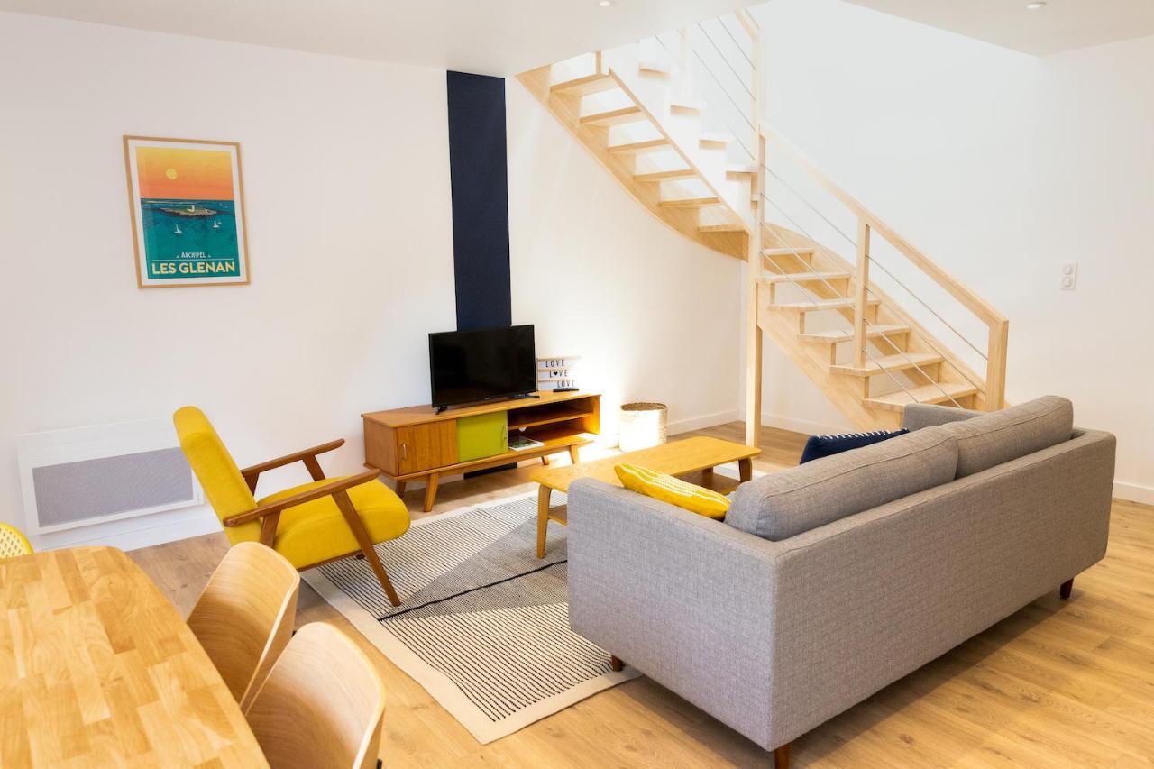 Apartamento Port De Sainte-Marine : L'Ilot - Duplex & Terrasse Combrit Exterior foto